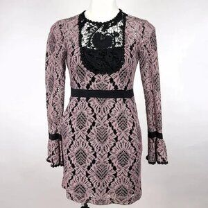 Nanette Lepore Lace Bell Sleeve Dress